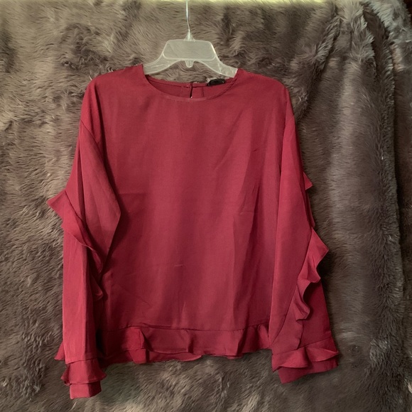 Lucca Couture Tops - NWT Lucca Ruffle Shirt